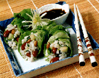 Asian Bean and Rice Rolls